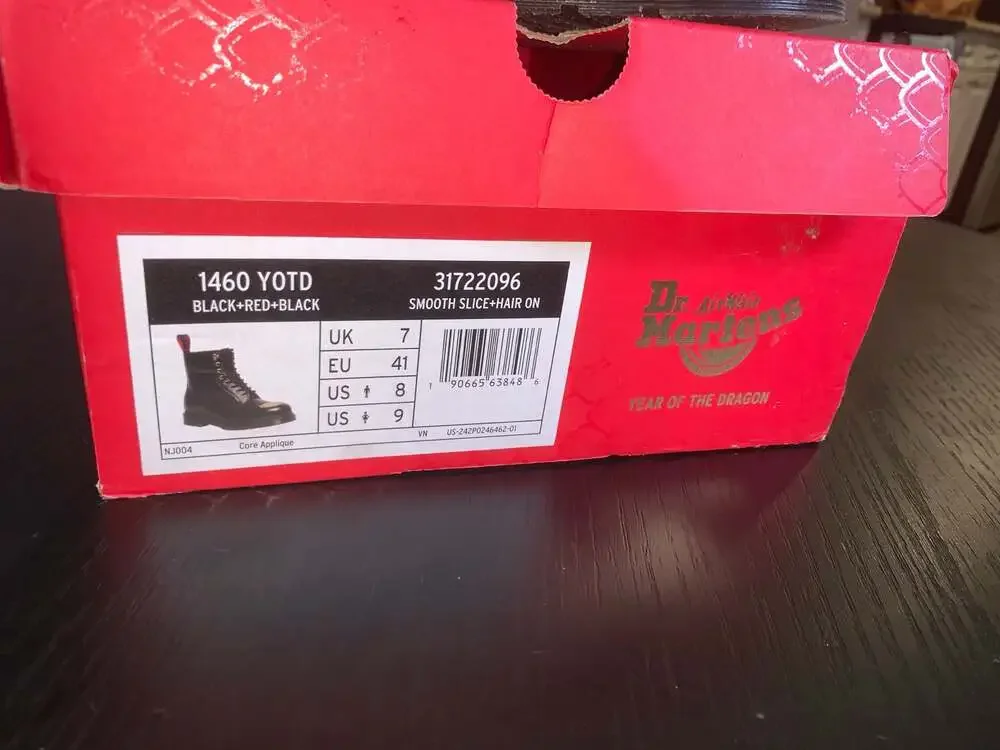 Dr. Martens 1460 Year of the Dragon (YOTD) Smooth Slice + Hair On Boots